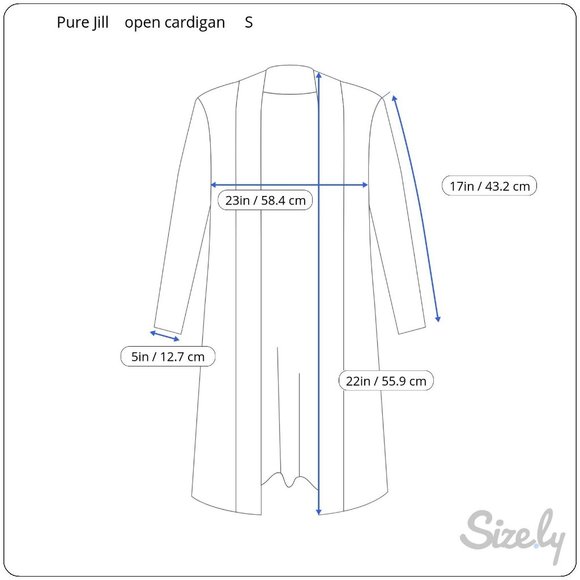 Pure Jill Mint Green Open Front Cardigan Cotton/Poly Blend Loose Knit Sz S - Picture 9 of 9